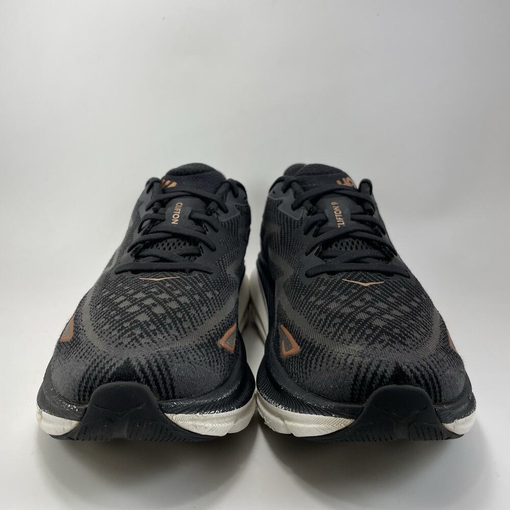 Hoka One One Clifton 9 Running Shoes Womens Shoes 11 B Black / Rose Athletic - Picture 2 of 10